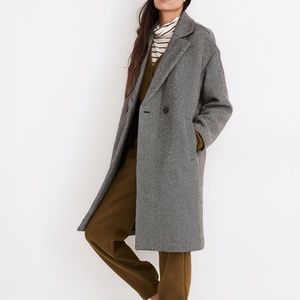 Madewell Averdon Coat in Herringbone Insuluxe Fabric M